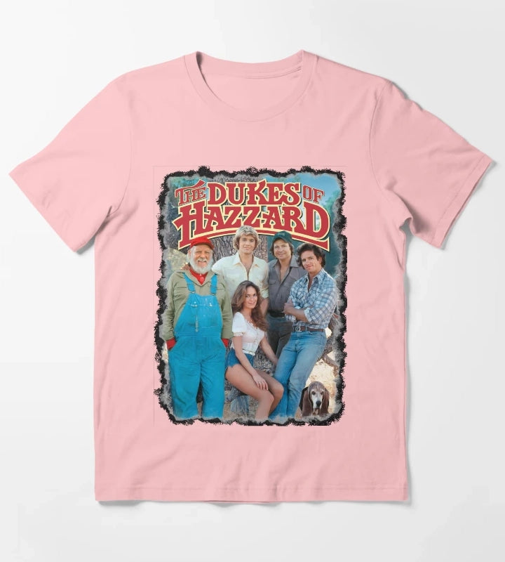 Dukes Of Hazzard Cast T-Shirt Dark Grey