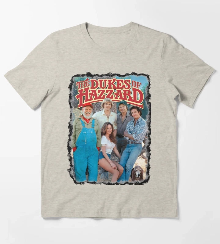 Dukes Of Hazzard Cast T-Shirt Cream