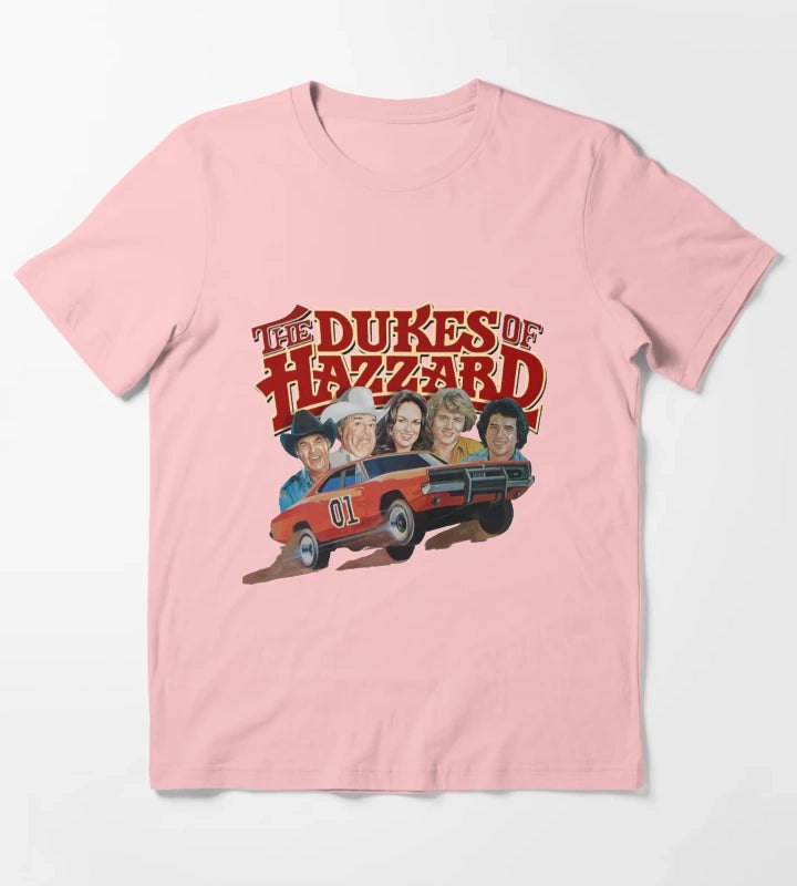 Dukes Of Hazzard Dukes of Hazzard and General Lee T-Shirt Dark Grey