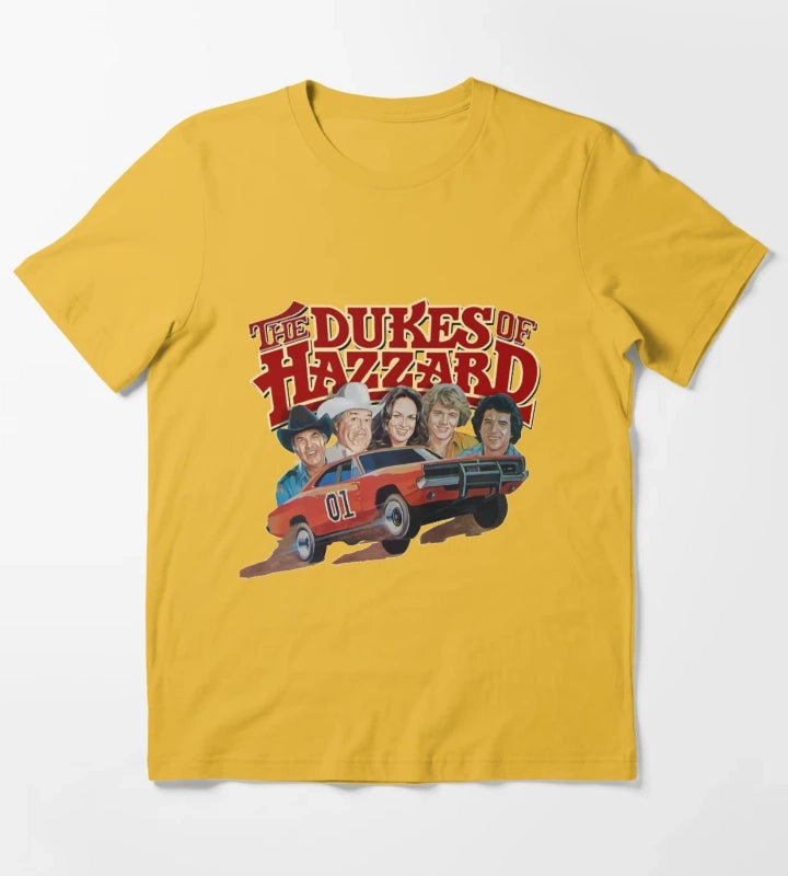Dukes Of Hazzard Dukes of Hazzard and General Lee T-Shirt Yellow