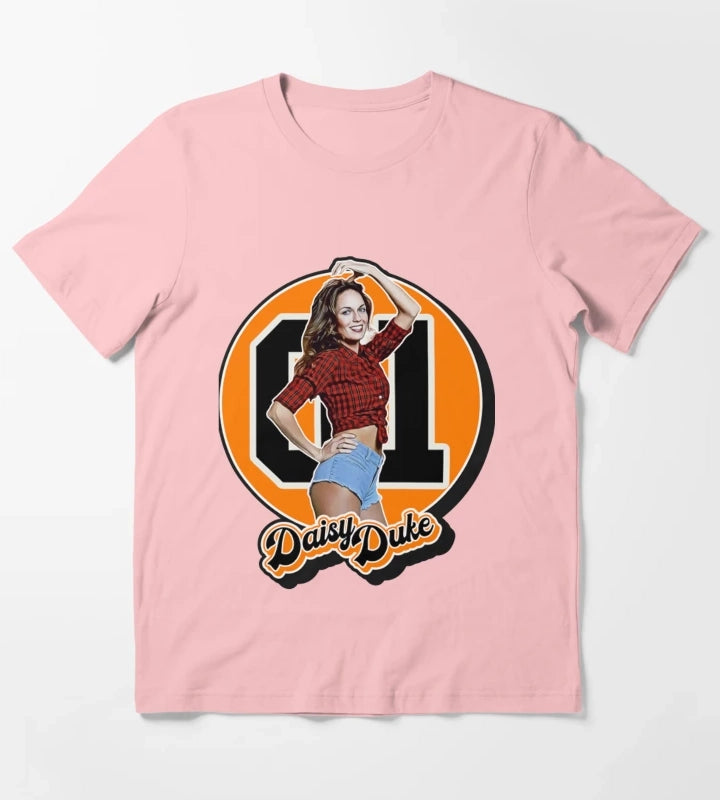 Dukes Of Hazzard TShirtRetro Style Daisy Duke Tribute T-Shirt Dark Grey