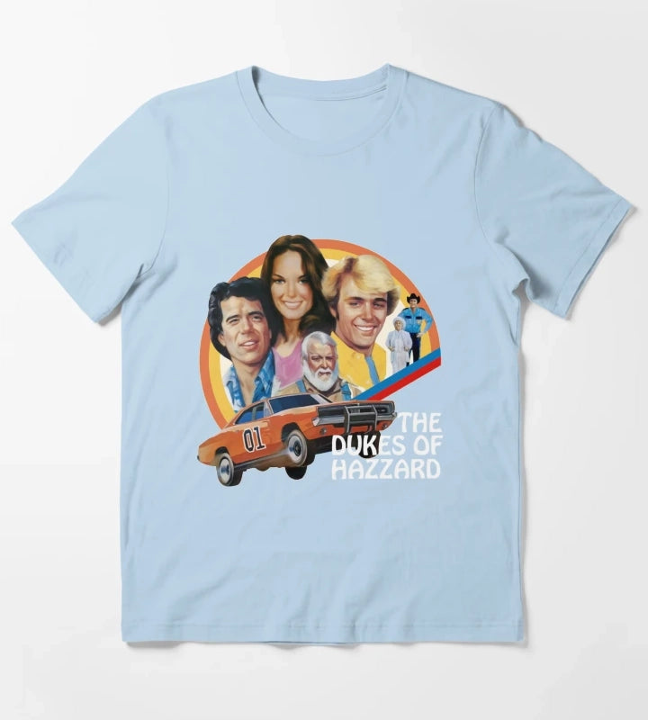 Dukes Of Hazzard The Dukes T-Shirt Sky Blue