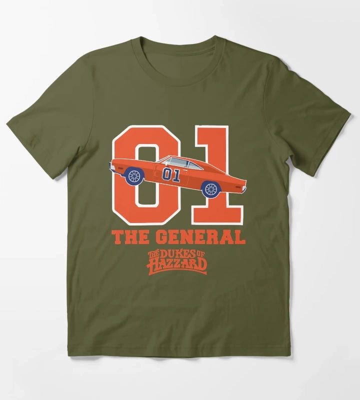 Dukes of HazzardGeneral LeeThe General T-Shirt Olive Green