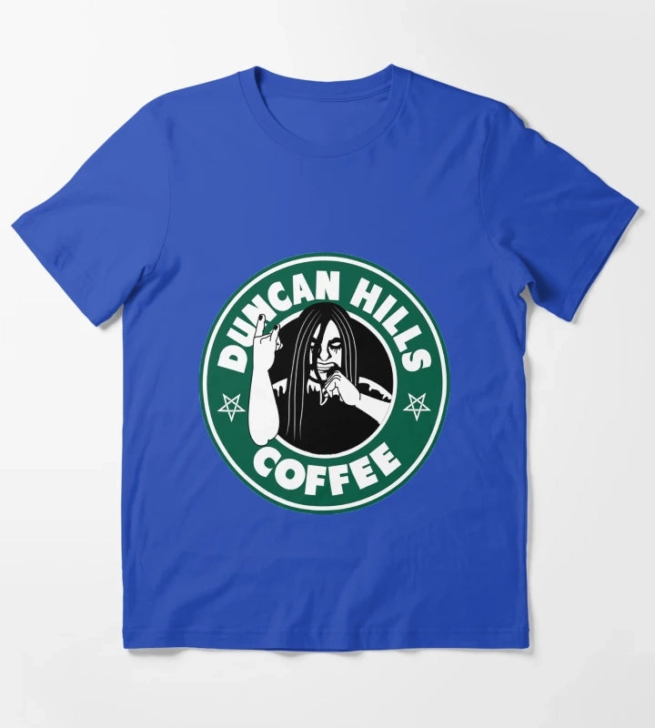 Duncan Hills Coffee T-Shirt Blue
