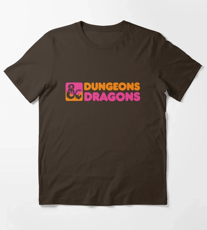 Dungeons Donuts T-Shirt Brown