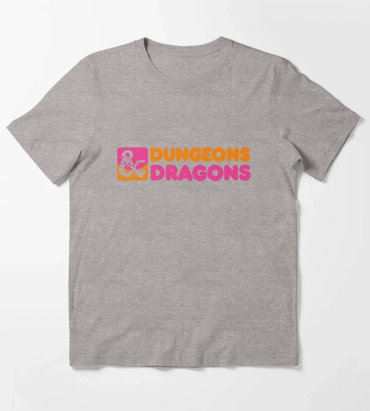 Dungeons Donuts T-Shirt Heather Grey