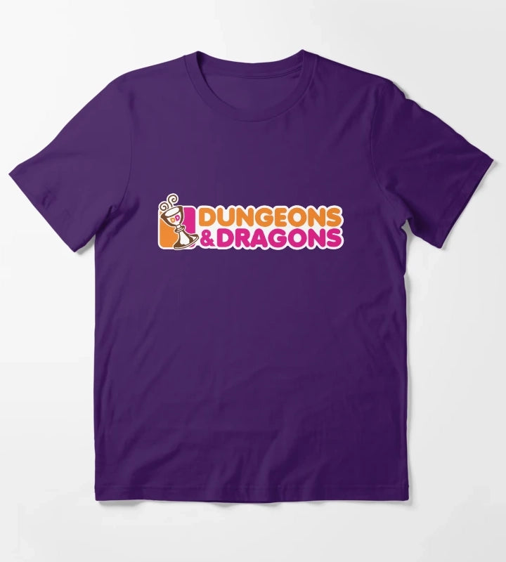 Dunkin and Dragons T-Shirt Purple