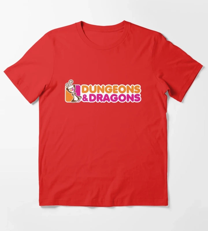 Dunkin and Dragons T-Shirt Red