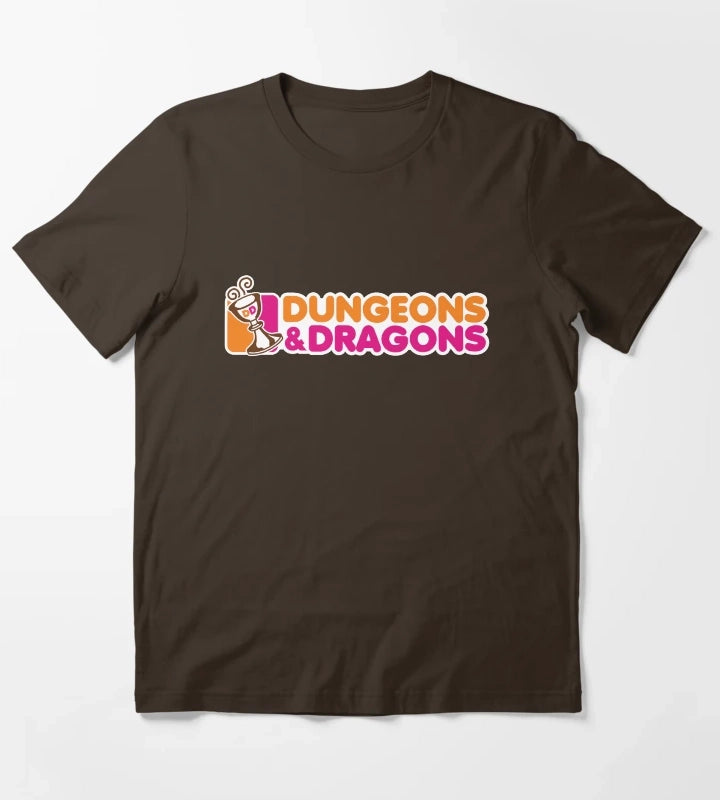 Dunkin and Dragons T-Shirt Brown