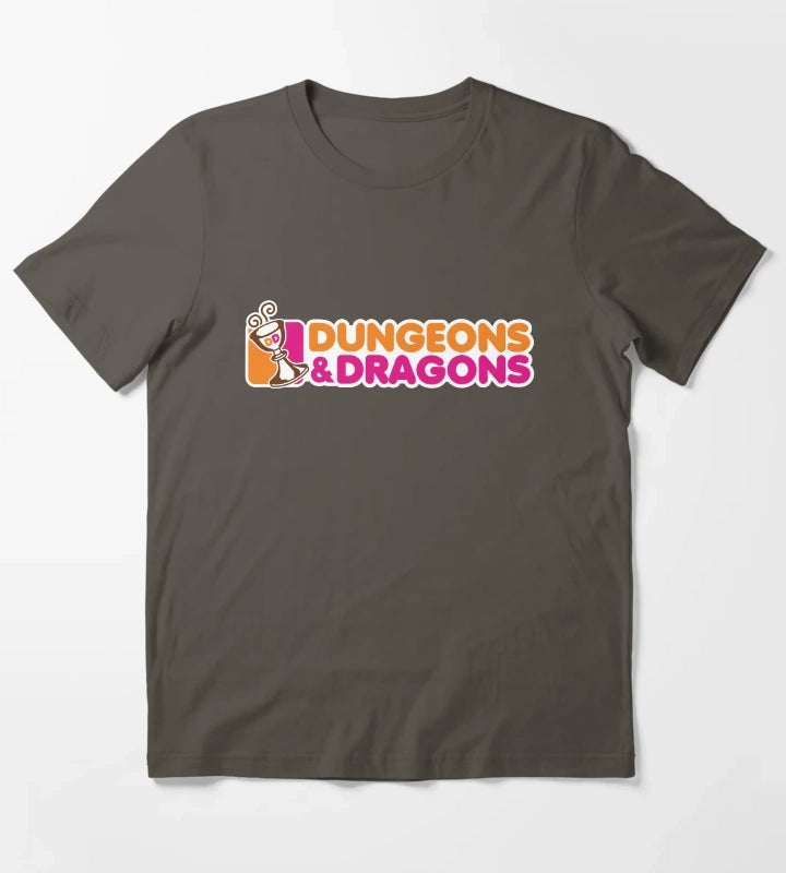 Dunkin and Dragons T-Shirt Dark Grey