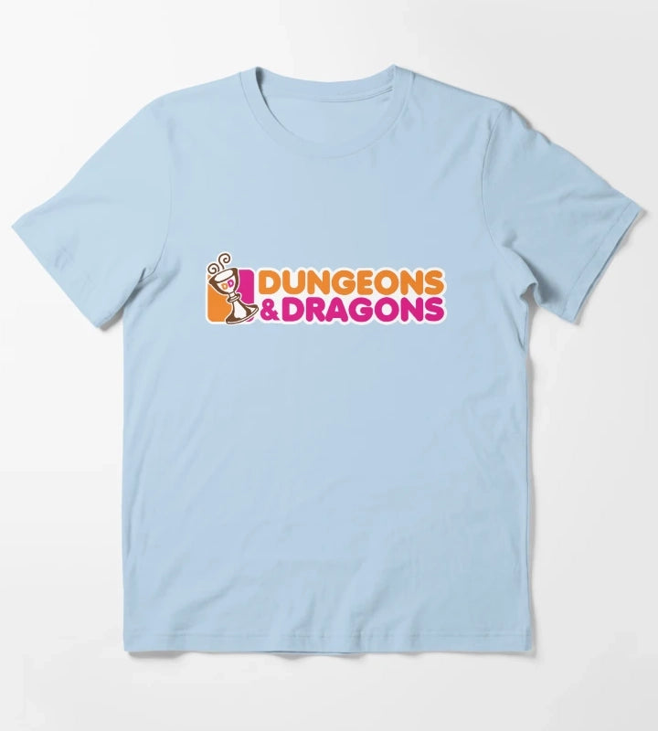 Dunkin and Dragons T-Shirt Sky Blue
