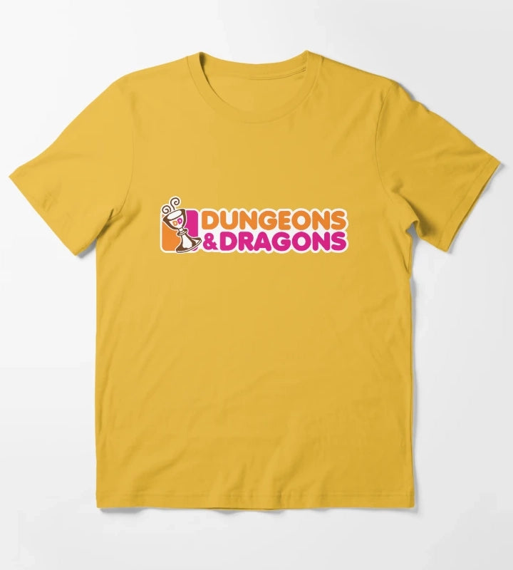 Dunkin and Dragons T-Shirt Yellow