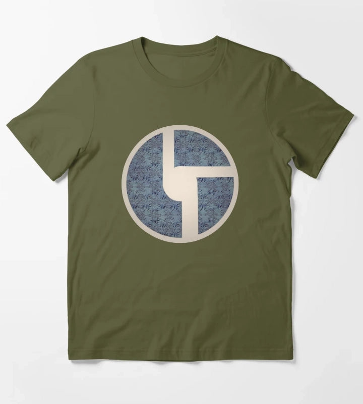 Dusty Blue Metal T-Shirt Olive Green