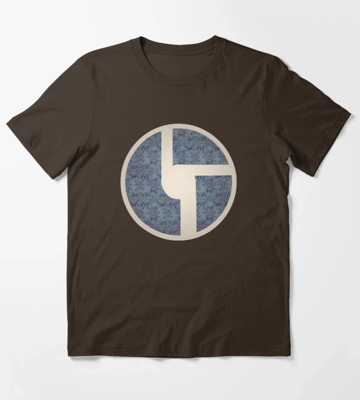 Dusty Blue Metal T-Shirt Brown