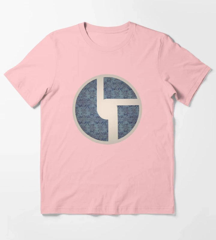 Dusty Blue Metal T-Shirt Dark Grey