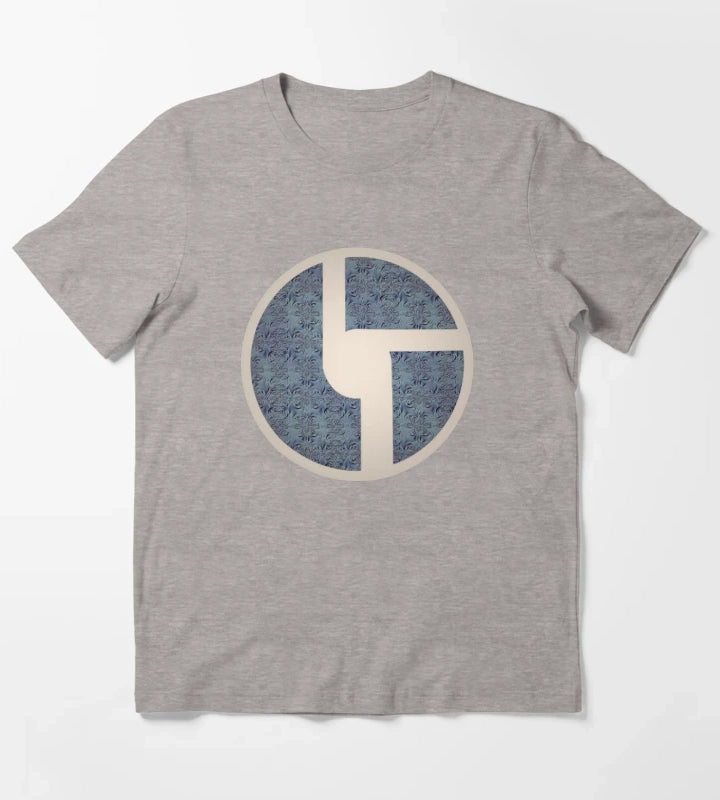Dusty Blue Metal T-Shirt Heather Grey