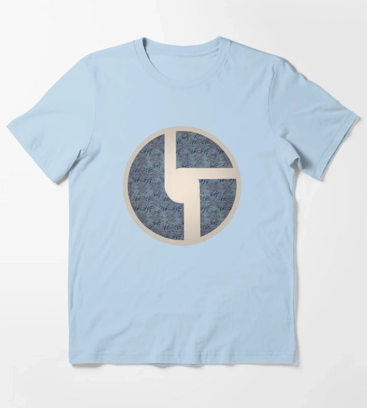 Dusty Blue Metal T-Shirt Sky Blue