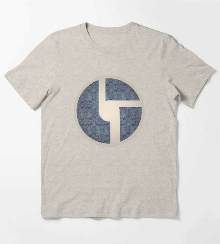 Dusty Blue Metal T-Shirt Cream