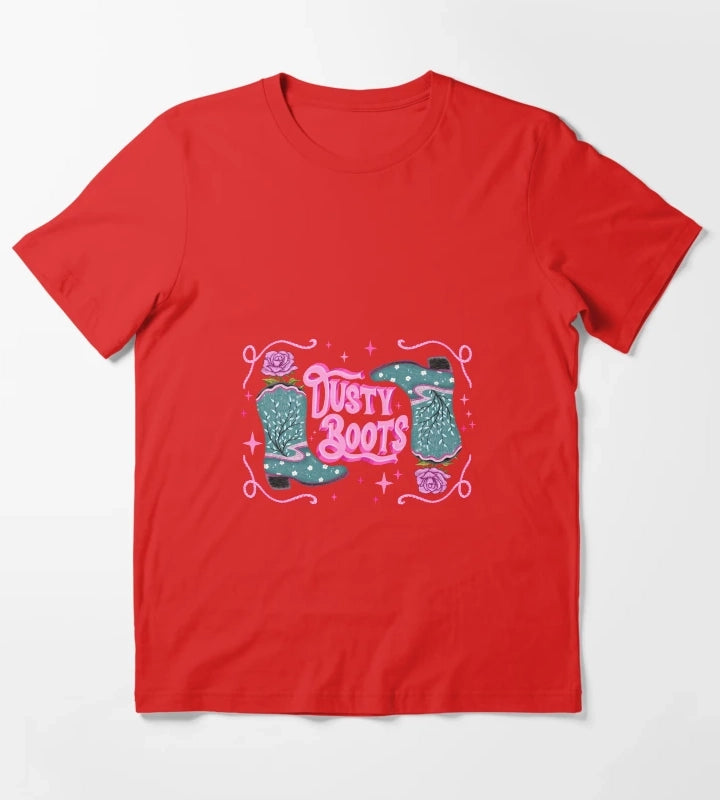 Dusty boots cowgirl grit T-Shirt Red