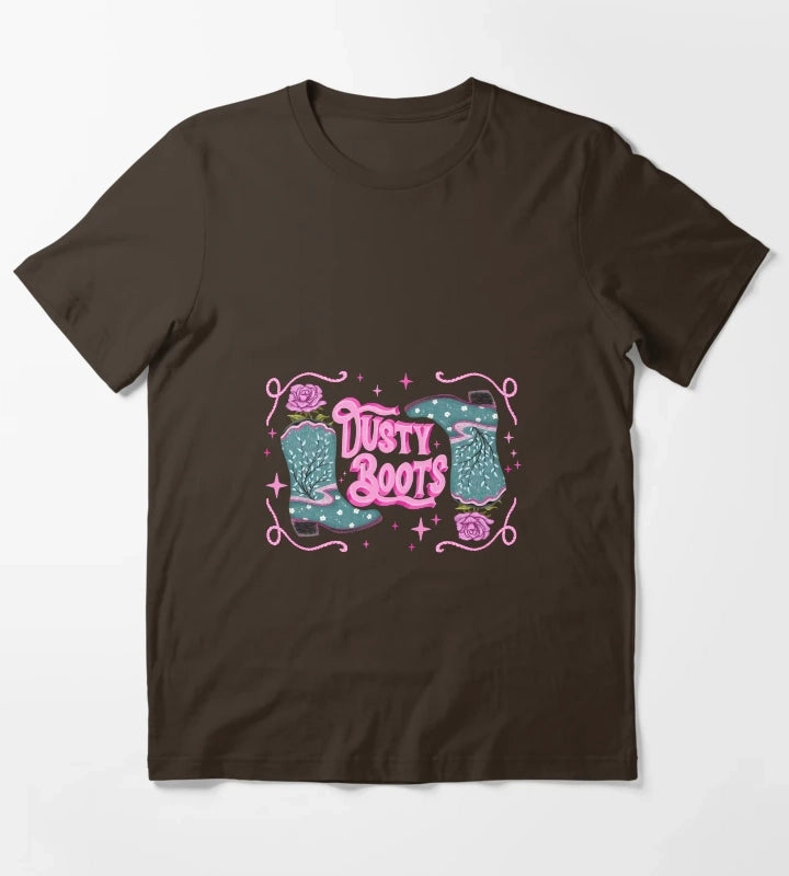 Dusty boots cowgirl grit T-Shirt Brown