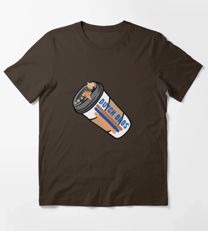 Dutch Bros sign T-Shirt Brown