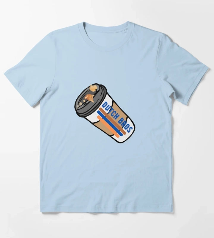Dutch Bros sign T-Shirt Sky Blue