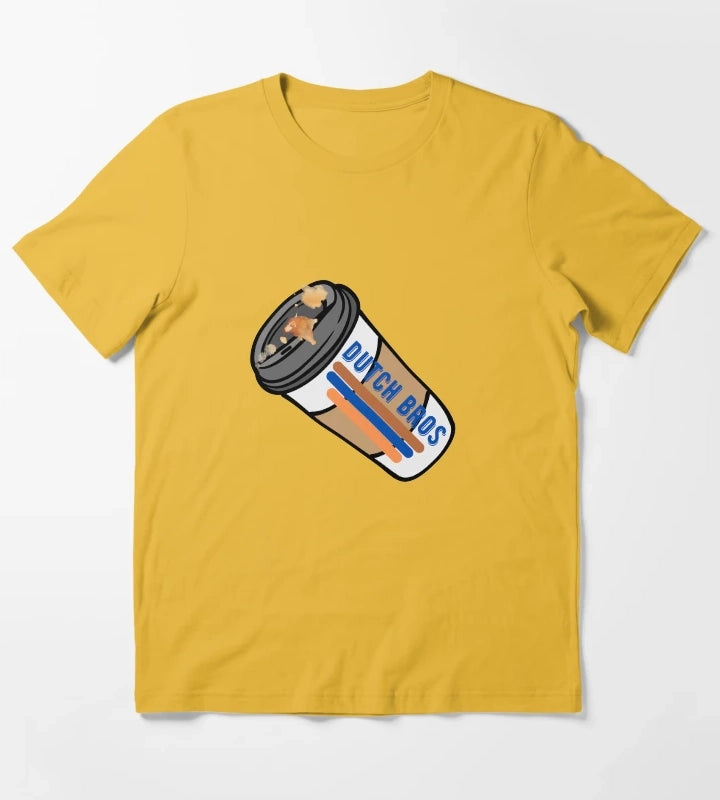 Dutch Bros sign T-Shirt Yellow