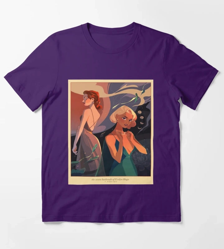 EVELYN HUGO COMICS T-Shirt Purple