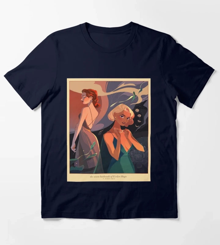 EVELYN HUGO COMICS T-Shirt Navy