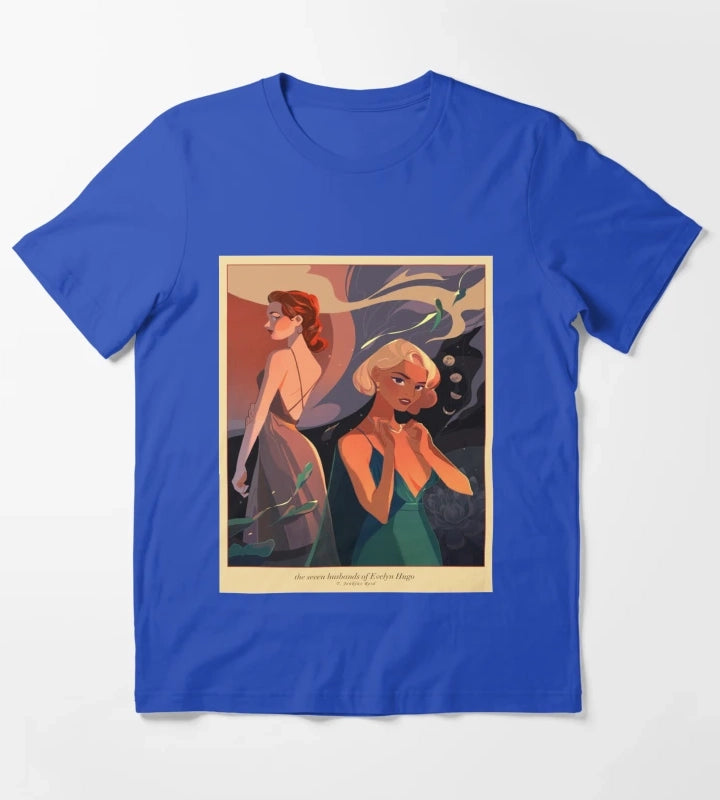 EVELYN HUGO COMICS T-Shirt Blue
