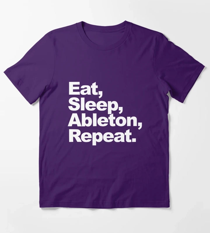 Eat Sleep Ableton Repeat T-Shirt Purple