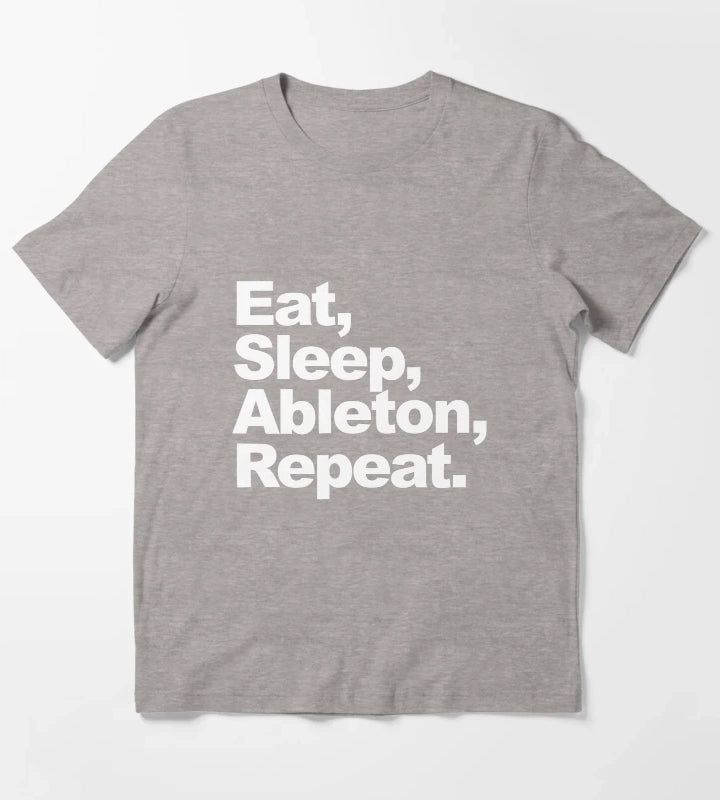 Eat Sleep Ableton Repeat T-Shirt Heather Grey