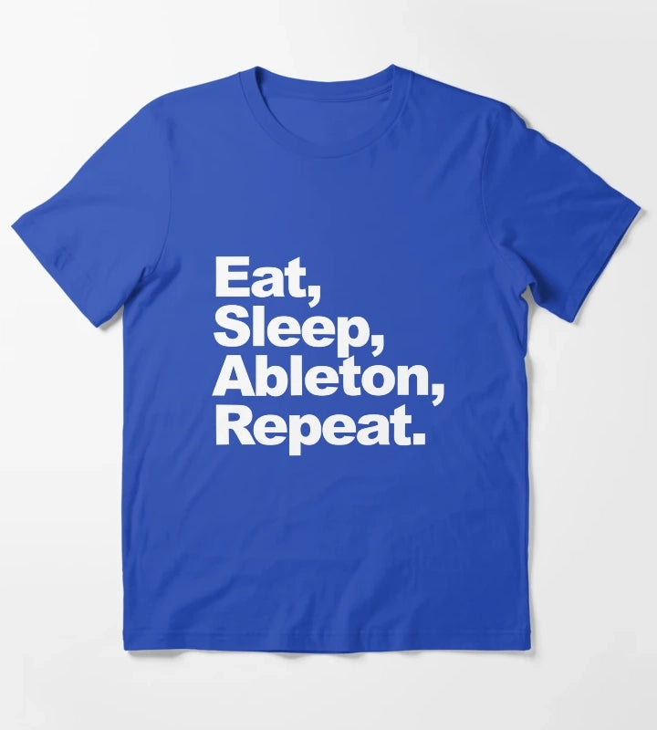 Eat Sleep Ableton Repeat T-Shirt Blue