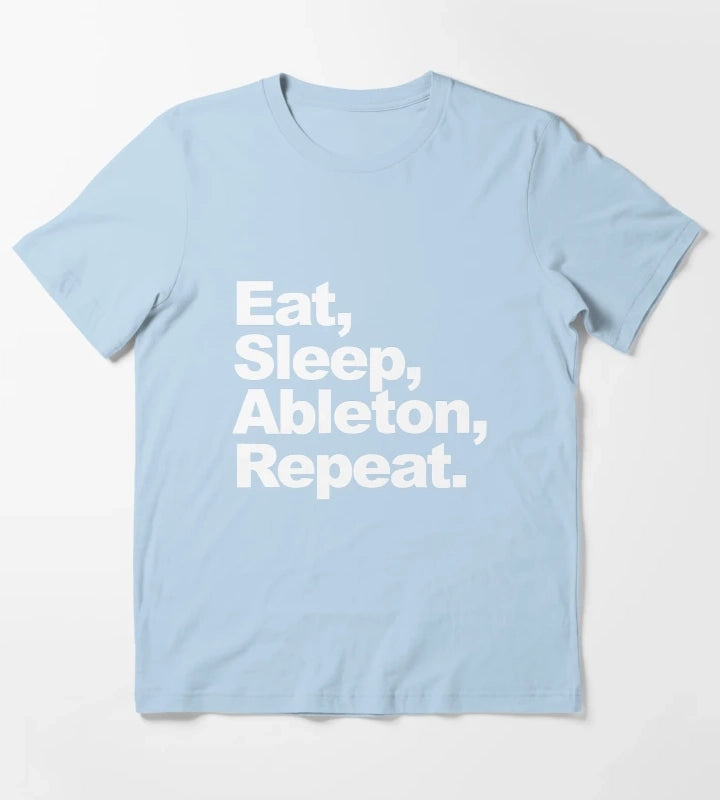 Eat Sleep Ableton Repeat T-Shirt Sky Blue
