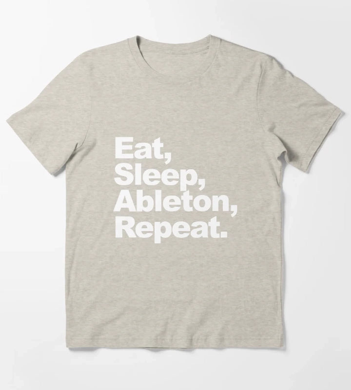 Eat Sleep Ableton Repeat T-Shirt Cream