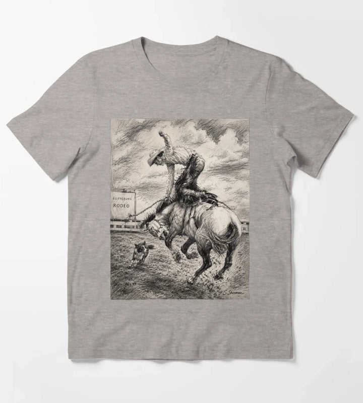 Eight Seconds of Courage T-Shirt Heather Grey