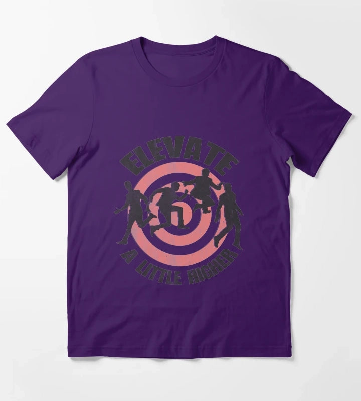 Elevate Distressed look T-Shirt Purple