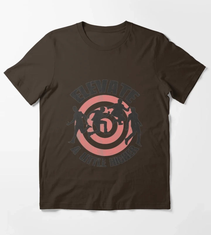 Elevate Distressed look T-Shirt Brown