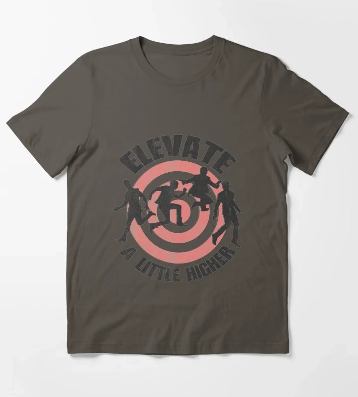 Elevate Distressed look T-Shirt Dark Grey