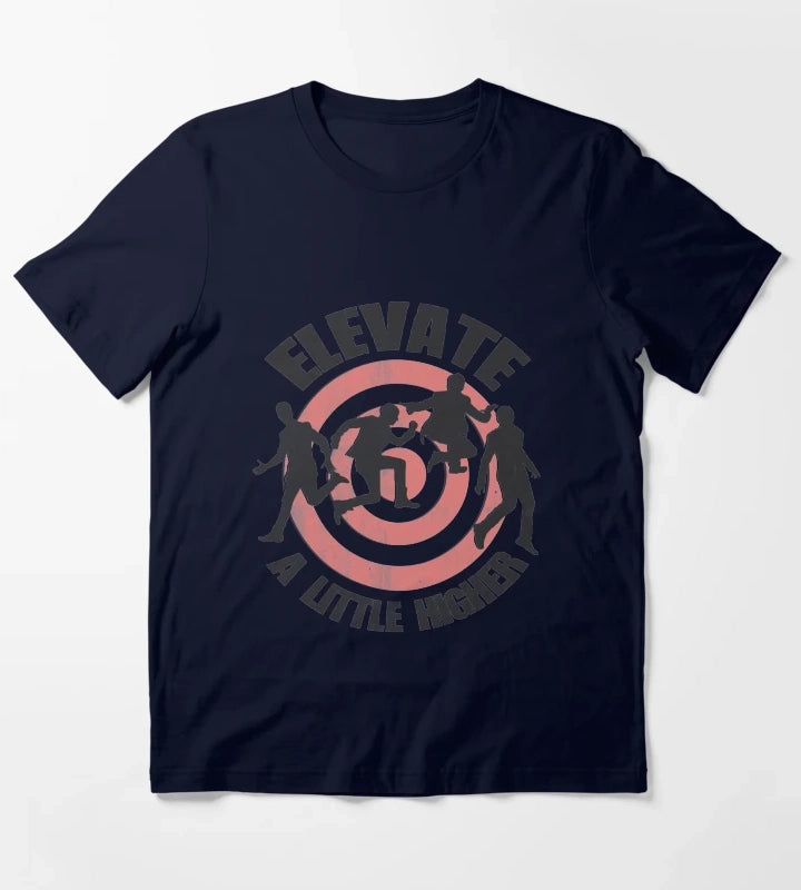 Elevate Distressed look T-Shirt Navy