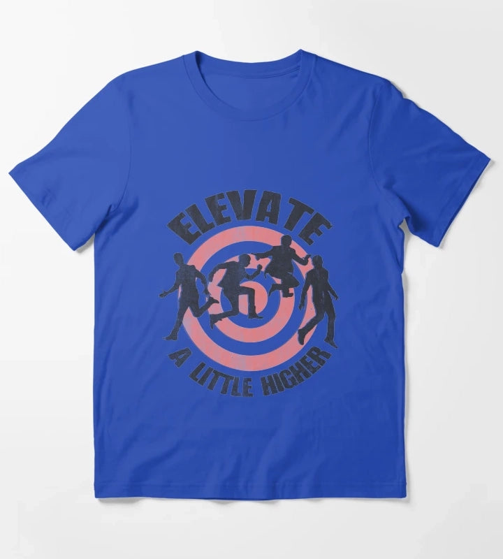 Elevate Distressed look T-Shirt Blue