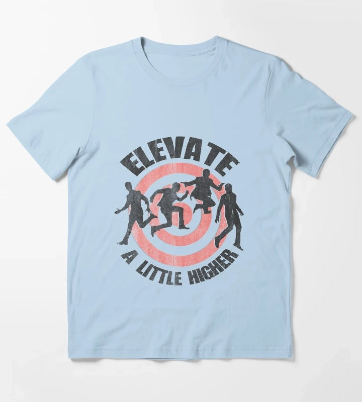 Elevate Distressed look T-Shirt Sky Blue