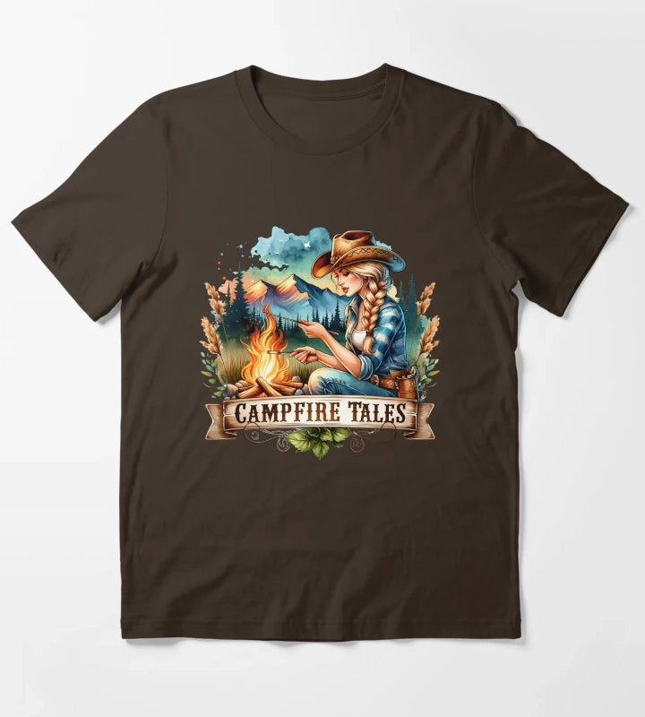 Empowering Cowgirl and Horse Illustrations Bold Designs for Apparel Mugs Stickers More T-Shirt Brown