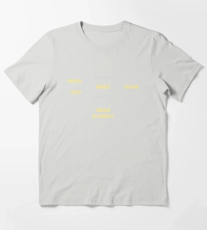 Engineering Sarcasm Byproduct T-Shirt Light Grey
