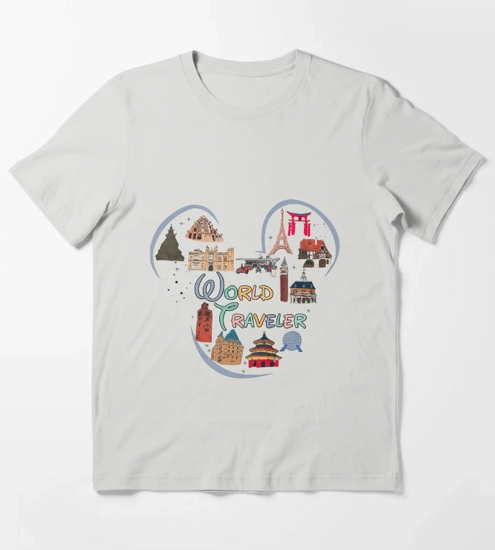 Epcot World Showcase T-Shirt Light Grey
