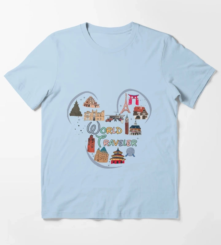 Epcot World Showcase T-Shirt Sky Blue