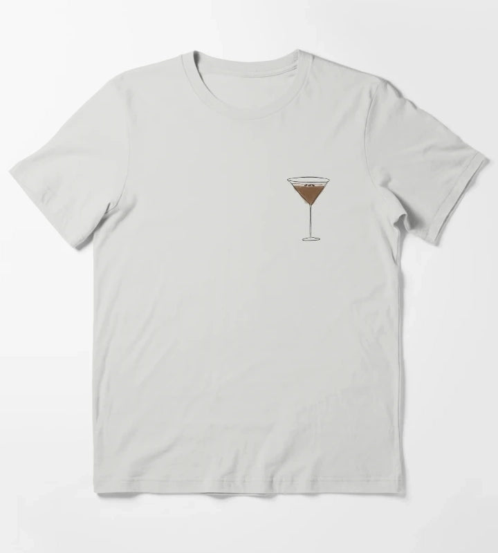 Espresso Martini T-Shirt Light Grey