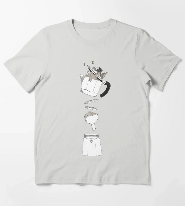 Espresso Moka T-Shirt Light Grey