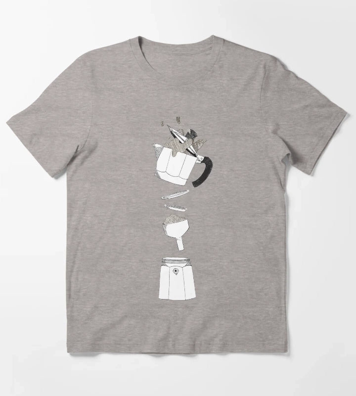 Espresso Moka T-Shirt Heather Grey
