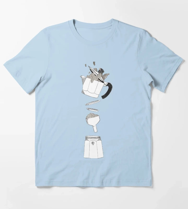 Espresso Moka T-Shirt Sky Blue